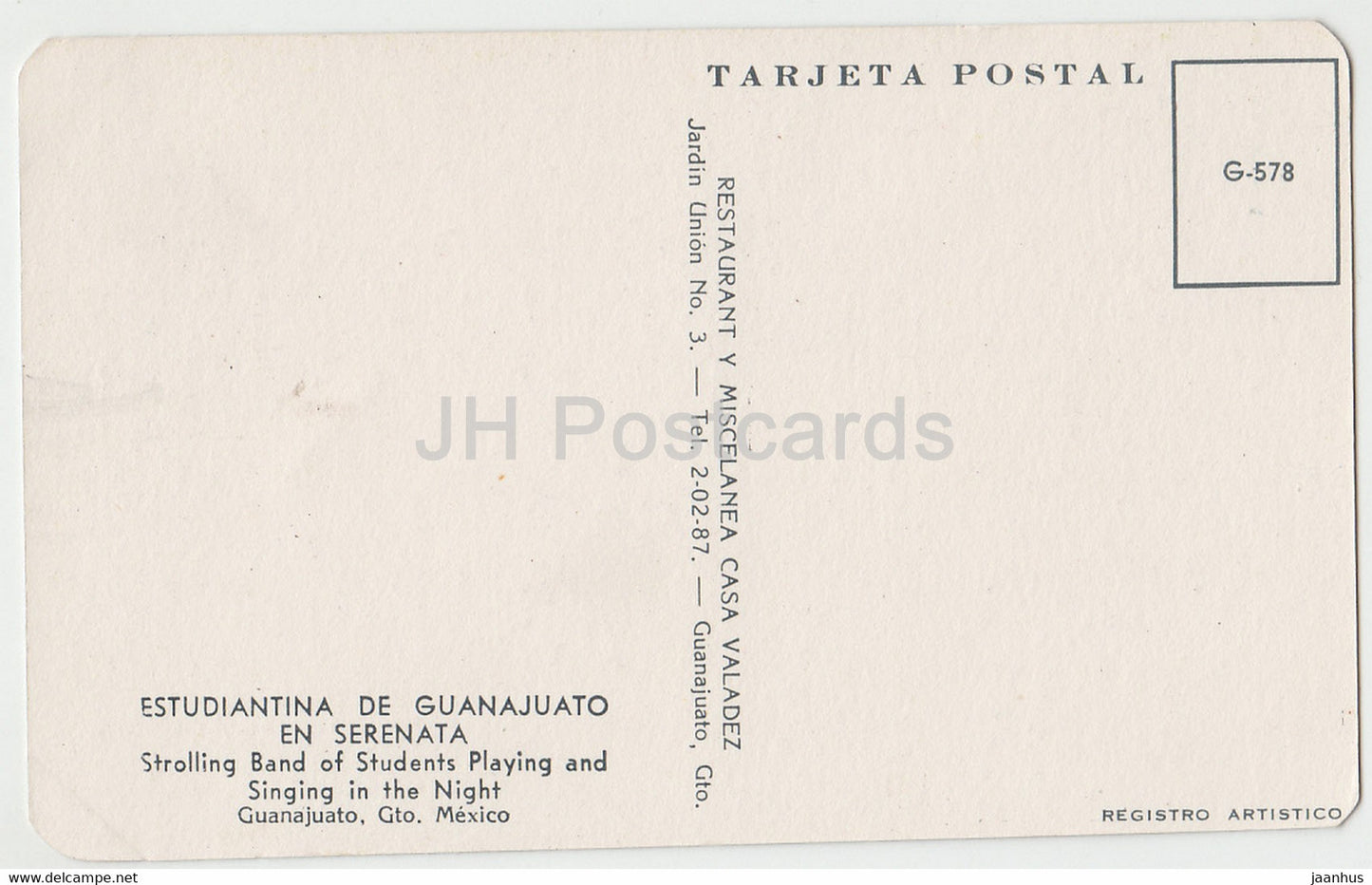 Estudiana de Guanajuato en Serenata – Wandernde Band von Studenten, die in der Nacht spielen und singen – Mexiko – unbenutzt