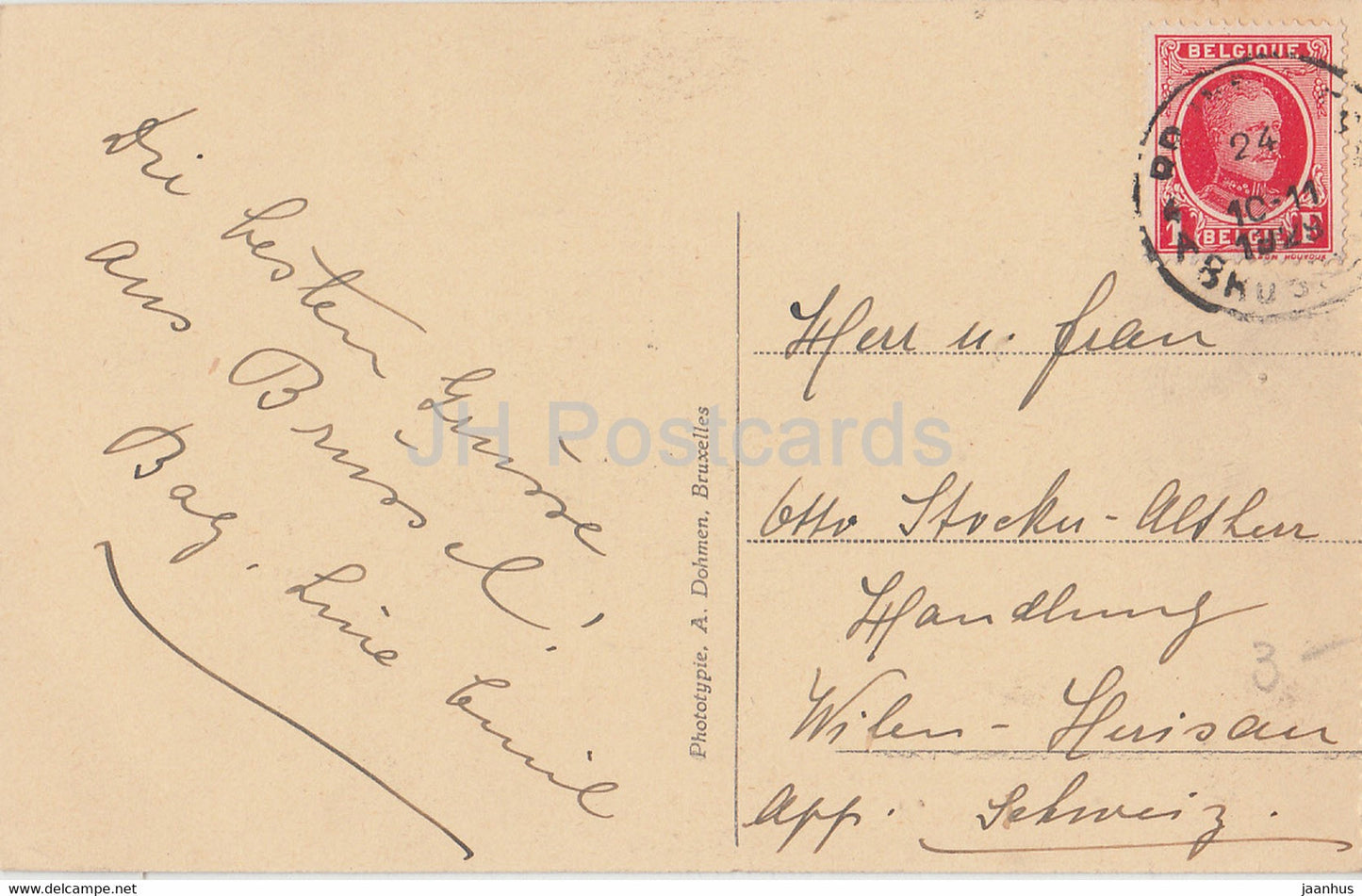 Bruxelles - Brussels - Palais de Justice - Panorama - old postcard - 1929 - Belgium - used