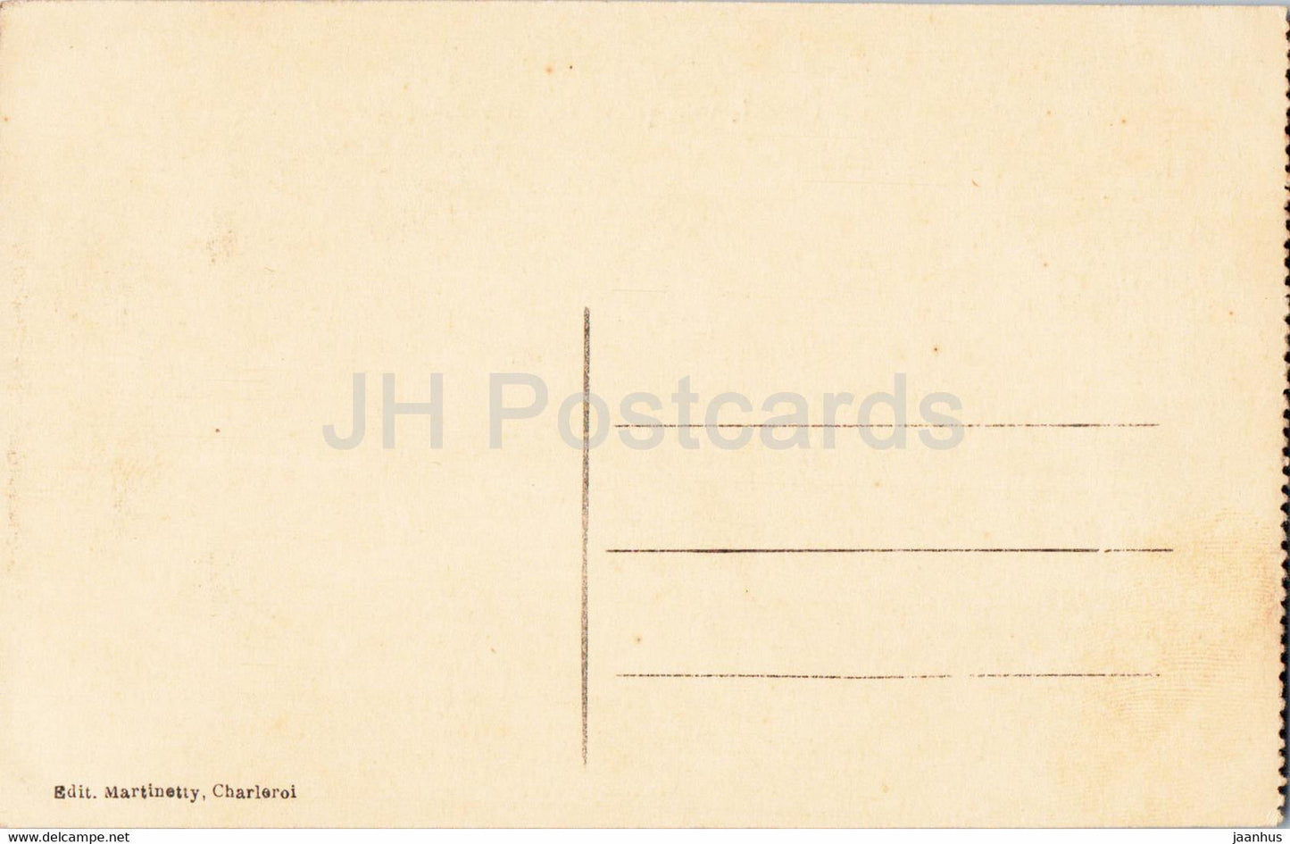 Charleroi - Le Canal vue prise de la Passerelle - Boot - alte Postkarte - Belgien - unbenutzt