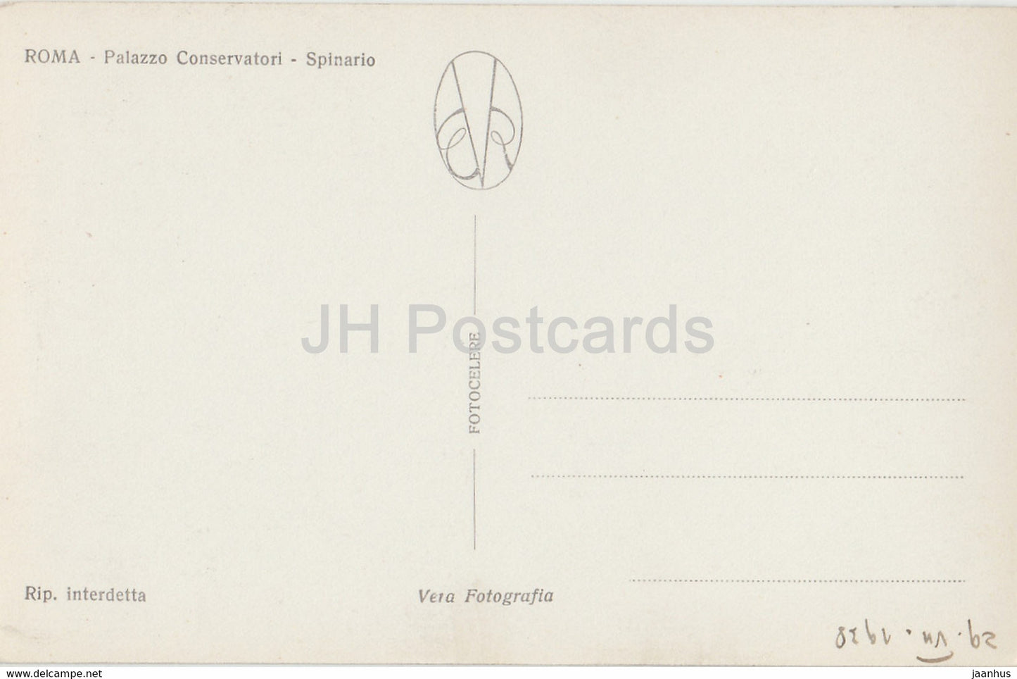 Roma - Rom - Palazzo Conservatori - Spinario - Skulptur - alte Postkarte - Italien - unbenutzt