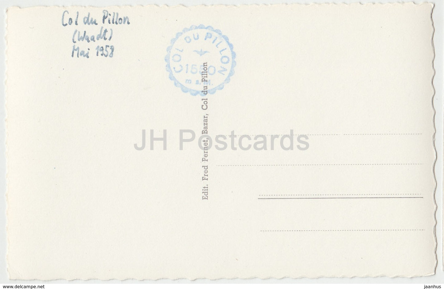 Col du Pillon 1550 m – 3452 – Schweiz – 1958 – gebraucht