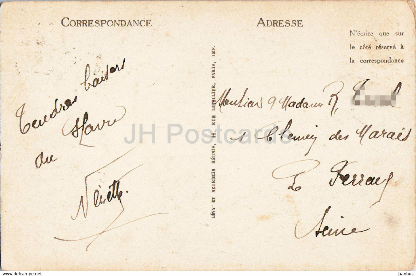 Le Havre - Cap de la Heve - La Falaise - 336 - alte Postkarte - Frankreich - gebraucht