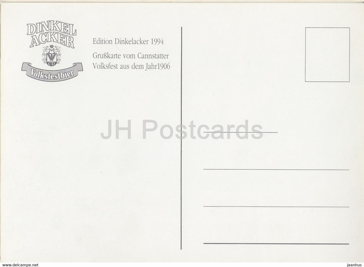 Gruss aus dem Cannstatter Volksfest - REPRODUCTION - Allemagne - inutilisé