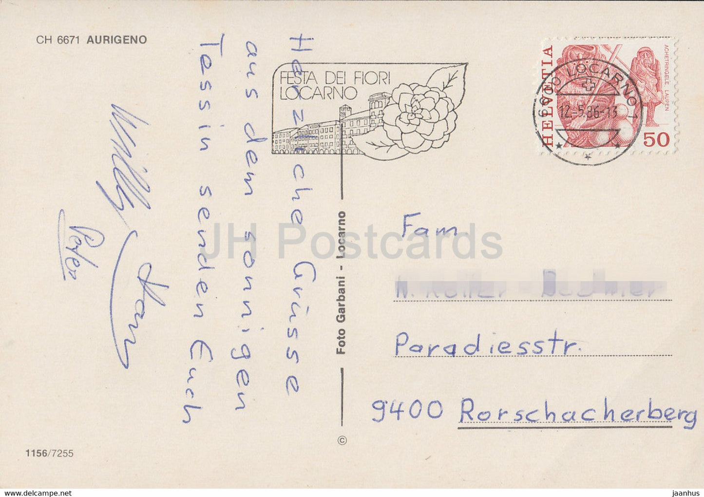 Aurigeno - 6671 - 1986 - Suisse - d'occasion