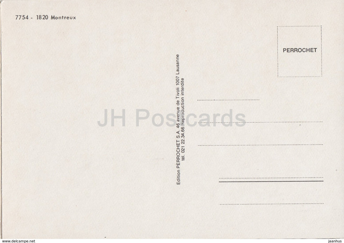 Montreux - multiview - castle - 7754 - Switzerland - unused