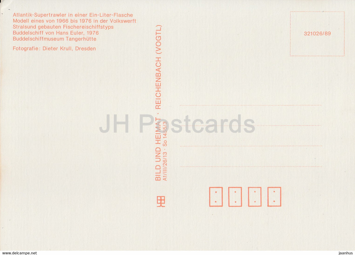 Atlantik Supertrawler - Buddelschiffe - Bottle Ships - DDR Germany - unused