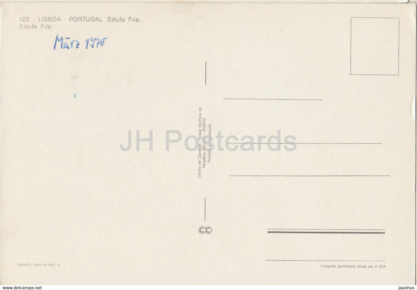 Lisbon - Lisboa - Estufa Fria - greenhouse - 123 - 1970 - Portugal - used
