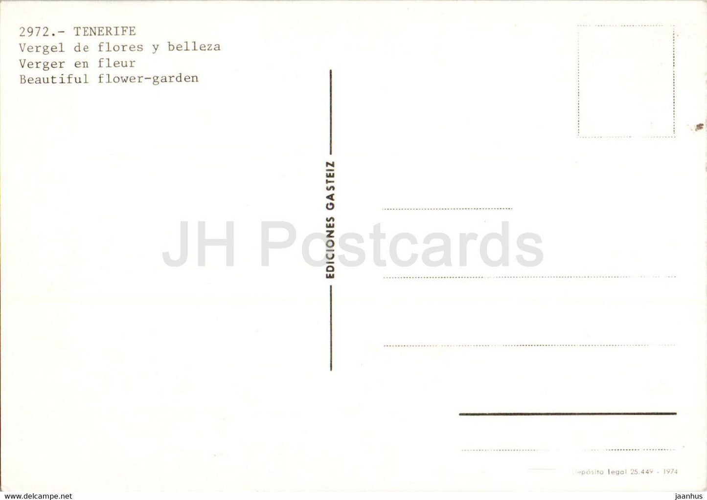 Tenerife - Vergel de Flores y belleza - multiview - 2972 - Espagne - inutilisé