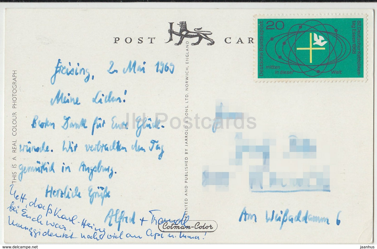 Exeter Cathedral - West Front - KEC 106 - 1969 - United Kingdom - England - used