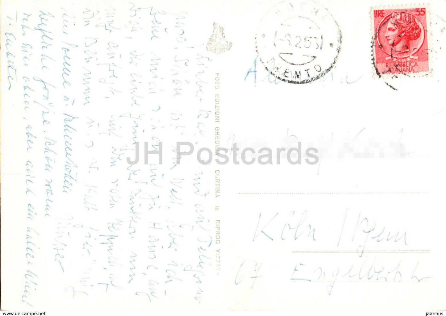 Val di Fassa - Moena - Gruppo del Catinaccio - old postcard - Italy - used