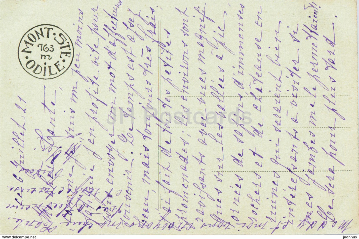 Mont Sainte Odile - La Chapelle Ste Odile - 53 - carte postale ancienne - 1921 - France - occasion