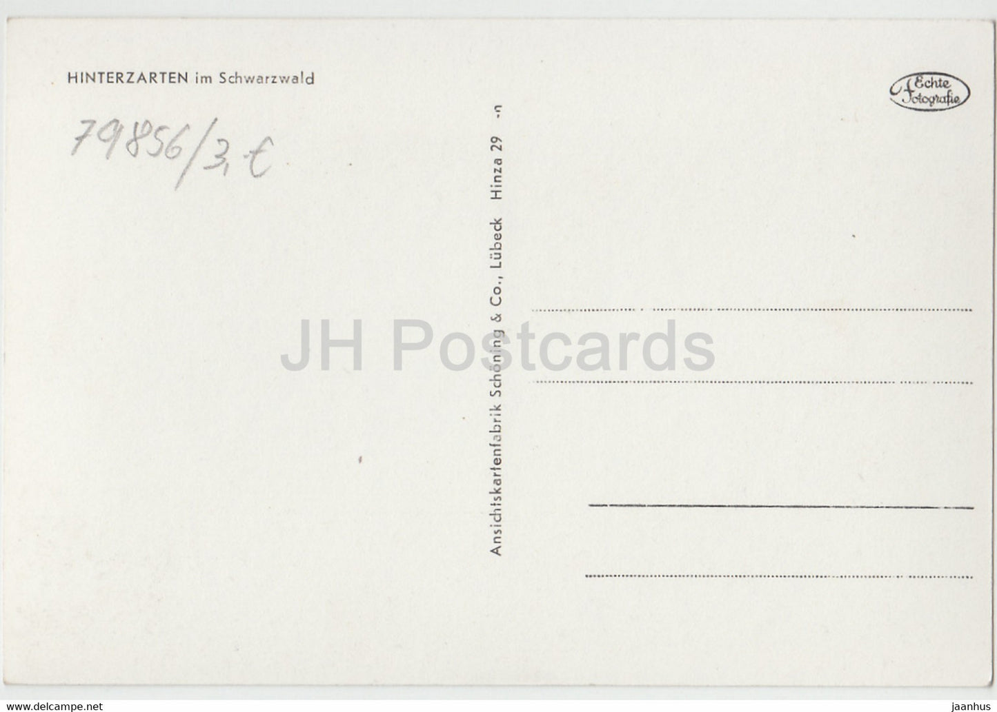 Hinterzarten im Schwarzwald - Deutschland - unbenutzt