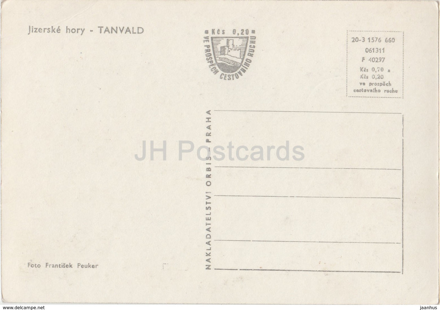 Jizerske Hory - Tanvald - general view - Czechoslovakia - Czech Republic - 1960s - unused