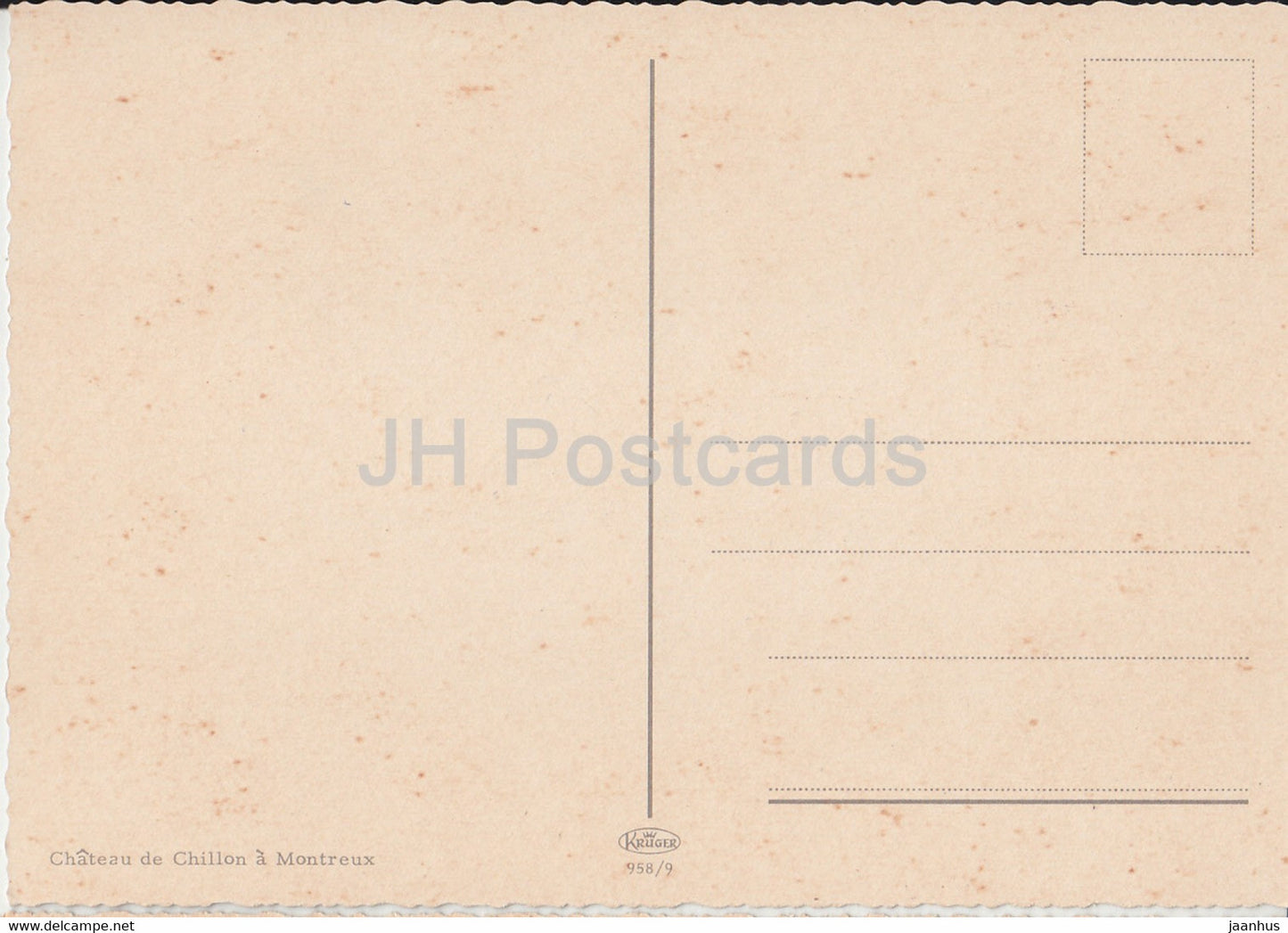 Montreux - Chateau de Chillon - castle - Switzerland - unused