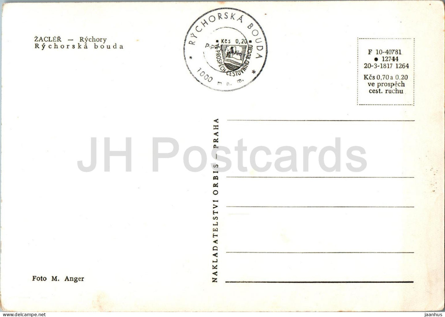 Zacler - Rychory - Rychorska bouda - République tchèque - Tchécoslovaquie - inutilisé