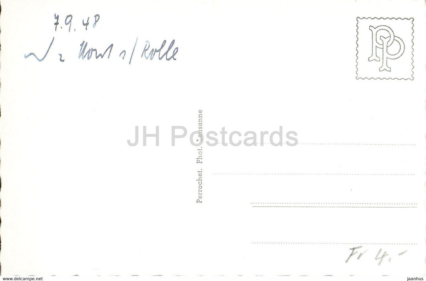 Nyon - Le Chateau - château - 6140 - carte postale ancienne - 1948 - Suisse - occasion