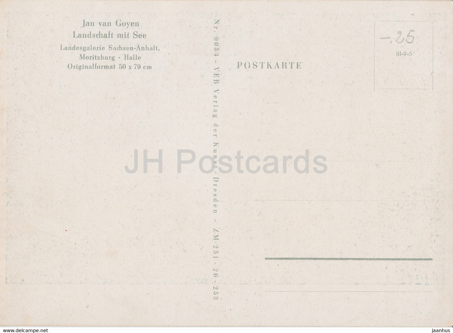 Gemälde von Caspar David Friedrich – Morgen im Riesengebirge – Deutsche Kunst – Deutschland DDR – unbenutzt