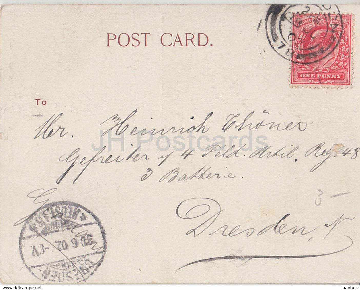 London - Houses of Parliament - Alfred Ellis - old postcard - 1902 - England - United Kingdom - used