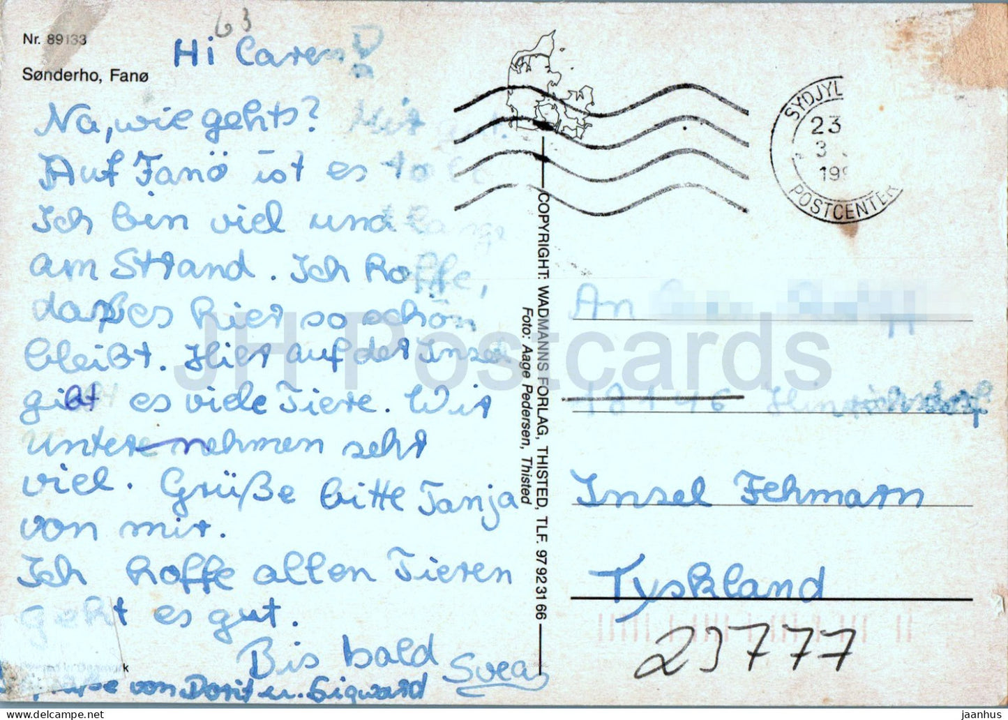 Sonderho - Fano - 89133 - Denmark - used