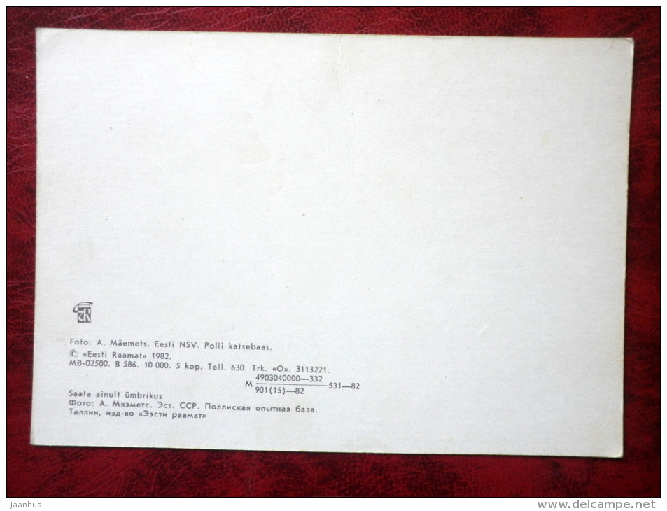 Polli experimental centre - multi-view card - swan - birds - 1982 - Estonia - USSR - unused - JH Postcards