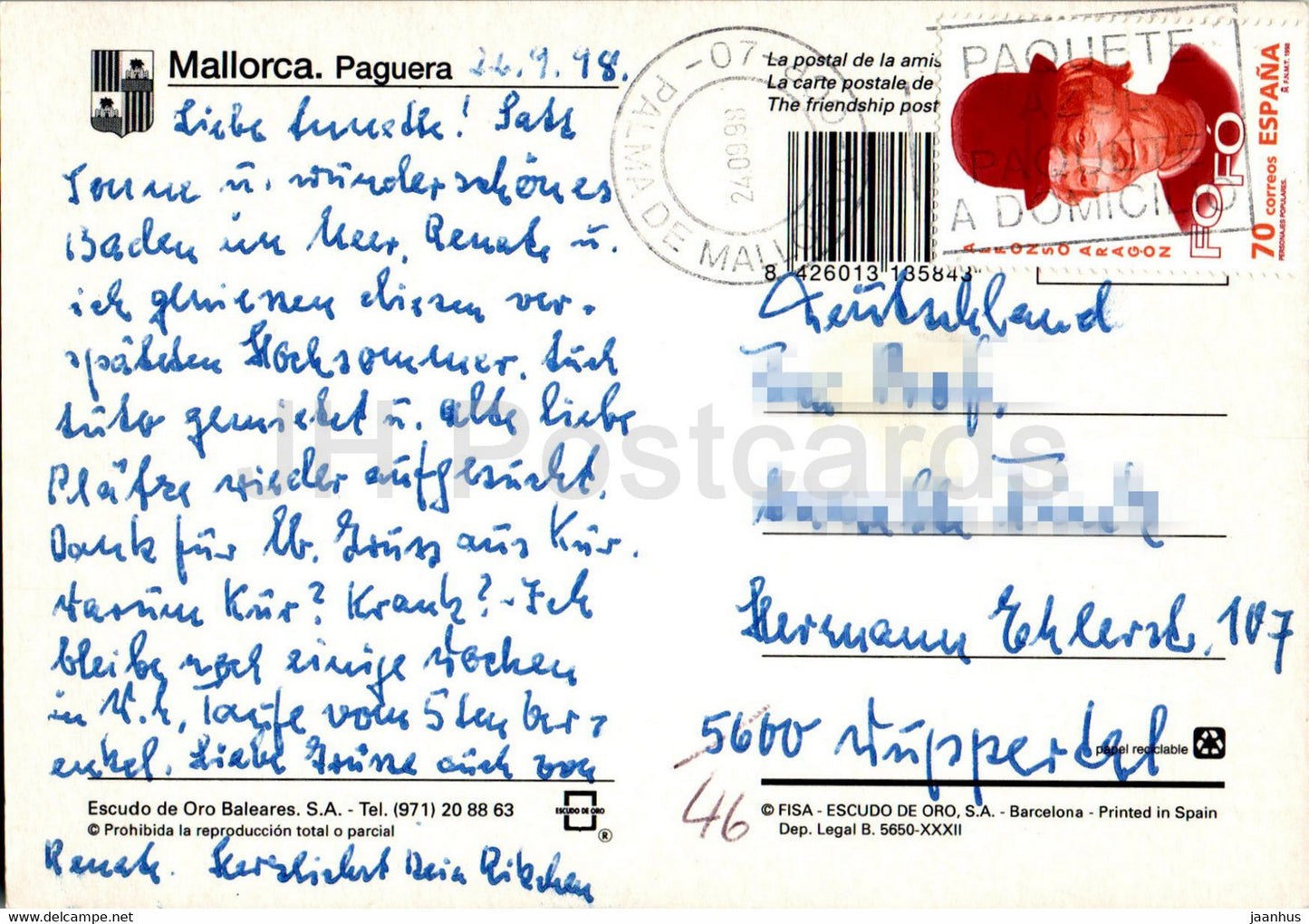 Paguera - Mallorca - 1998 - Spain - used