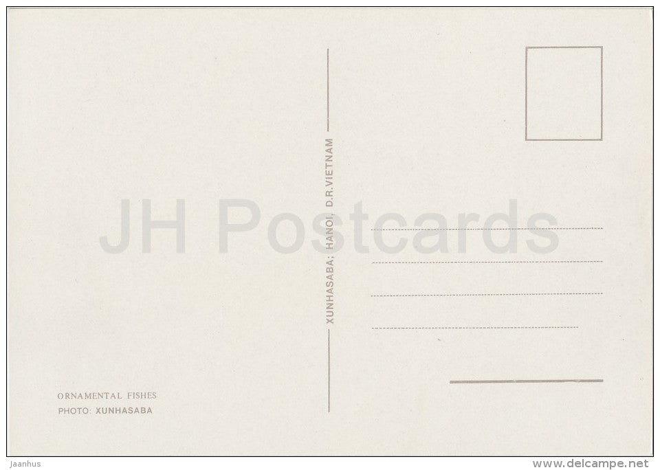 8 - Ornamental Fishes - old postcard - Vietnam - unused - JH Postcards