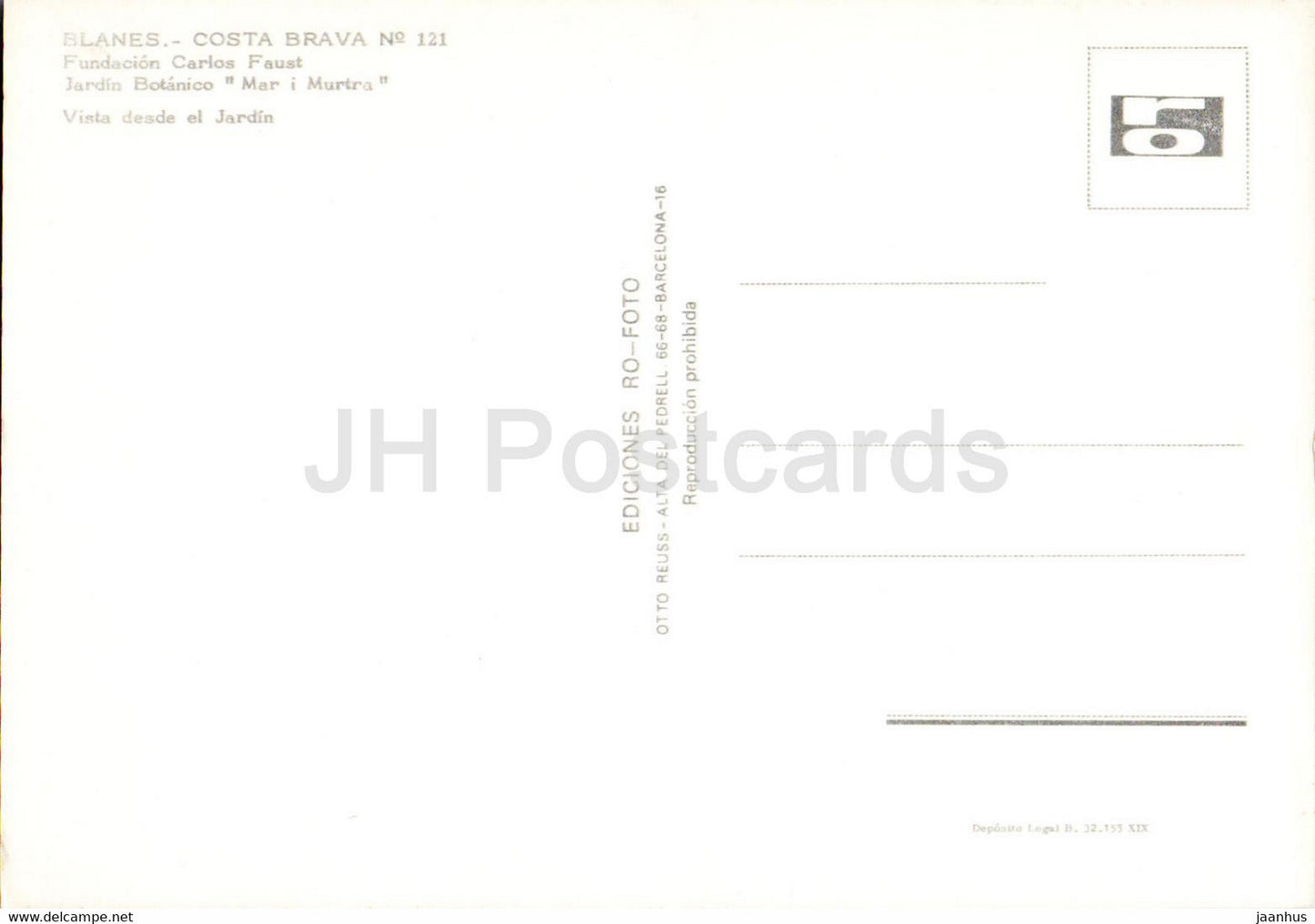 Blanes - Costa Brava - Fundacion Carlos Faust - Jardin Botanico Mar i Murtra - botanical garden - 121 - Spain - unused