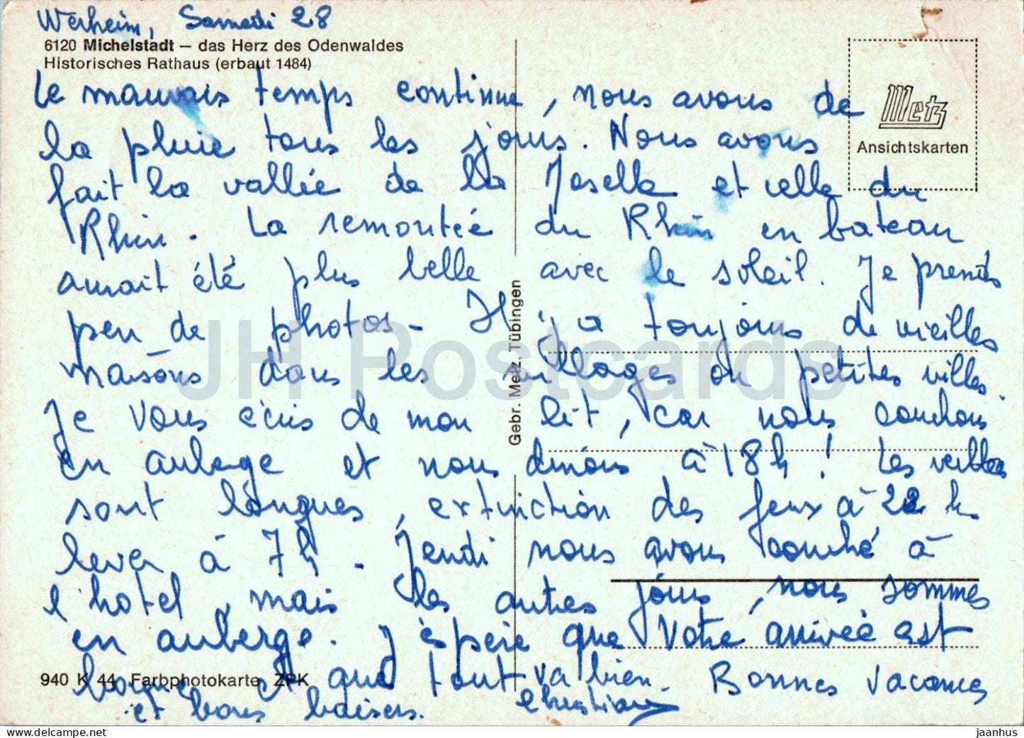 Michelstadt - Historisches Rathaus - Rathaus - 6120 - Deutschland - gebraucht