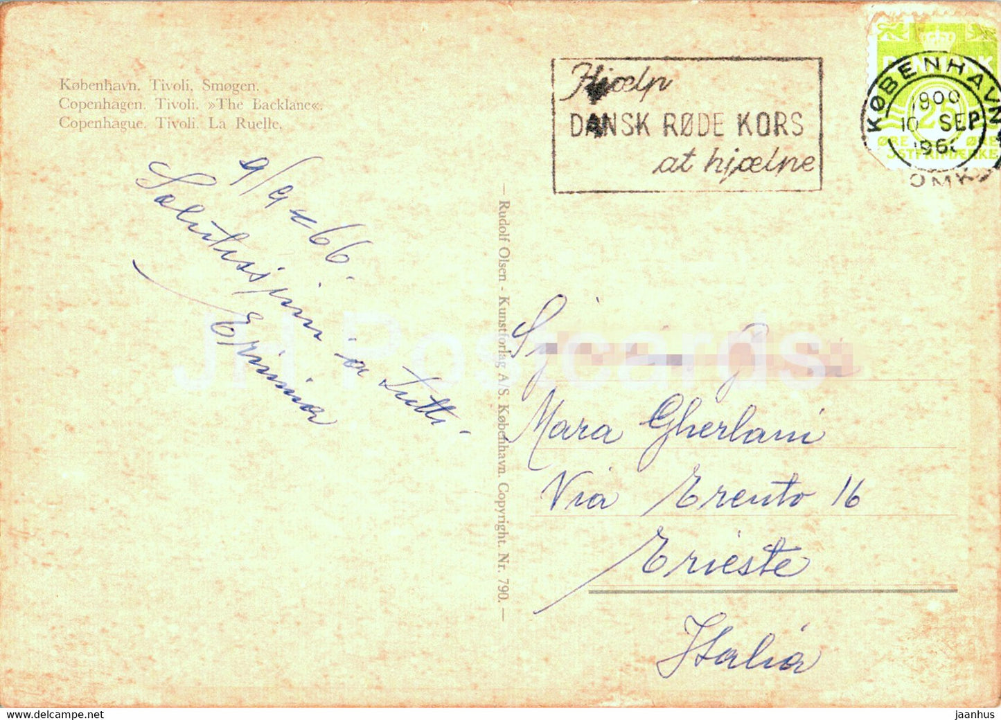 Copenhagen - Kopenhagen - Tivoli - Smogen - The Backlane - 790 - 1966 - Denmark - used