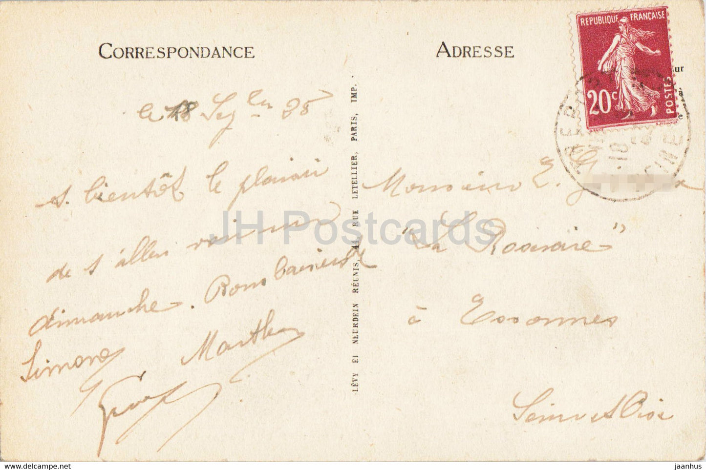 Le Treport - Vue Generale prise des Falaises - 206 - alte Postkarte - 1925 - Frankreich - gebraucht