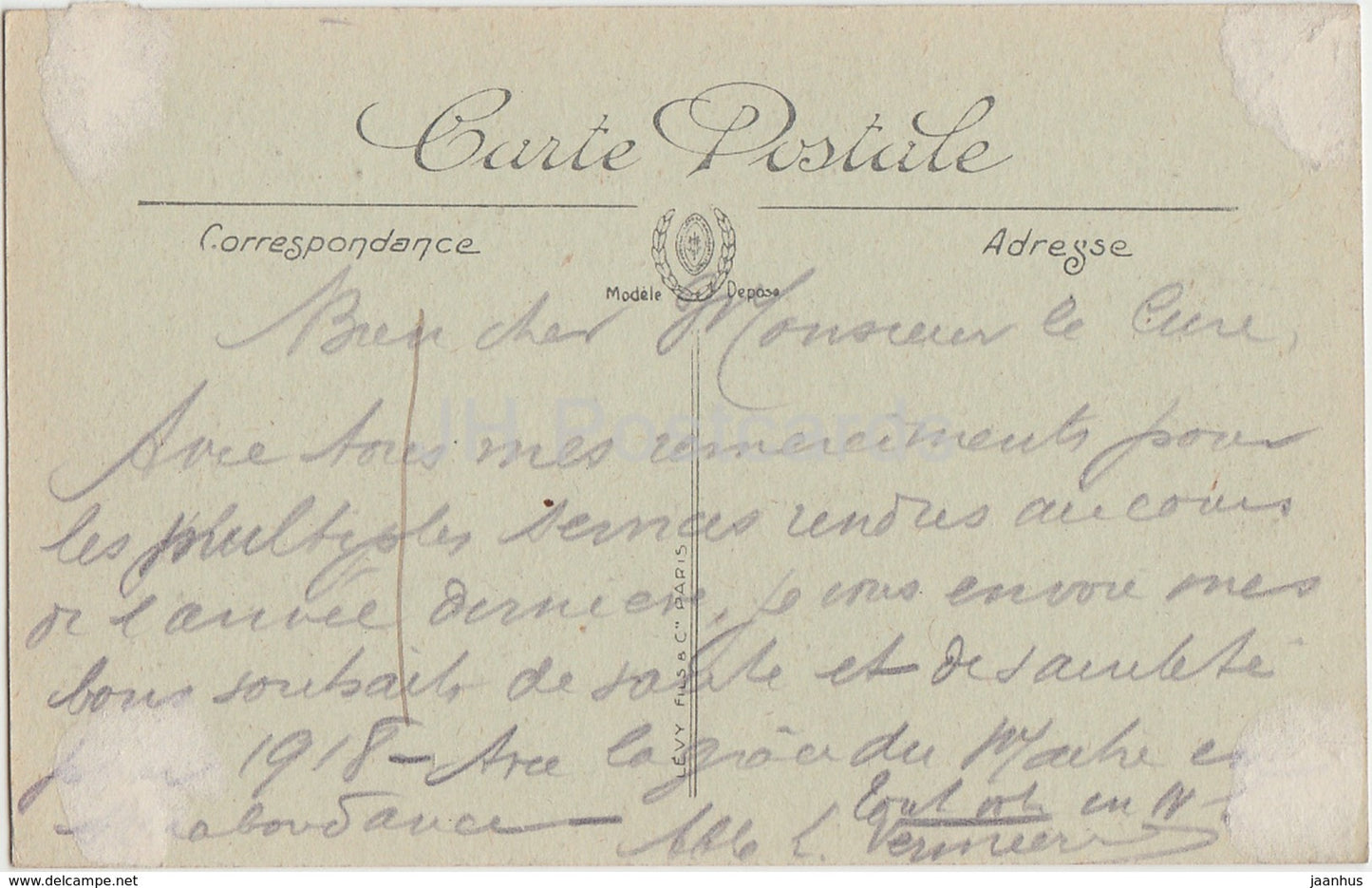 Bordeaux - Eglise Notre Dame - Interieur - church - 34 - 1918 - old postcard - France - used