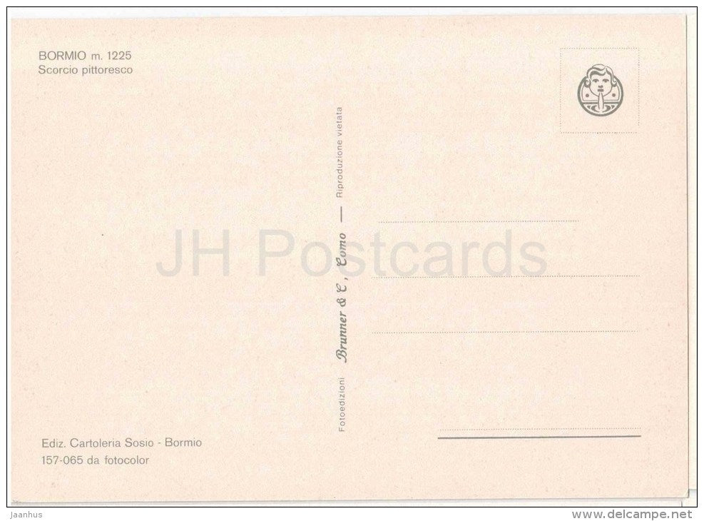 scorcio pittoresco - Bormio m. 1225 - Sondrio - Lombardia - Italia - Italy - unused - JH Postcards