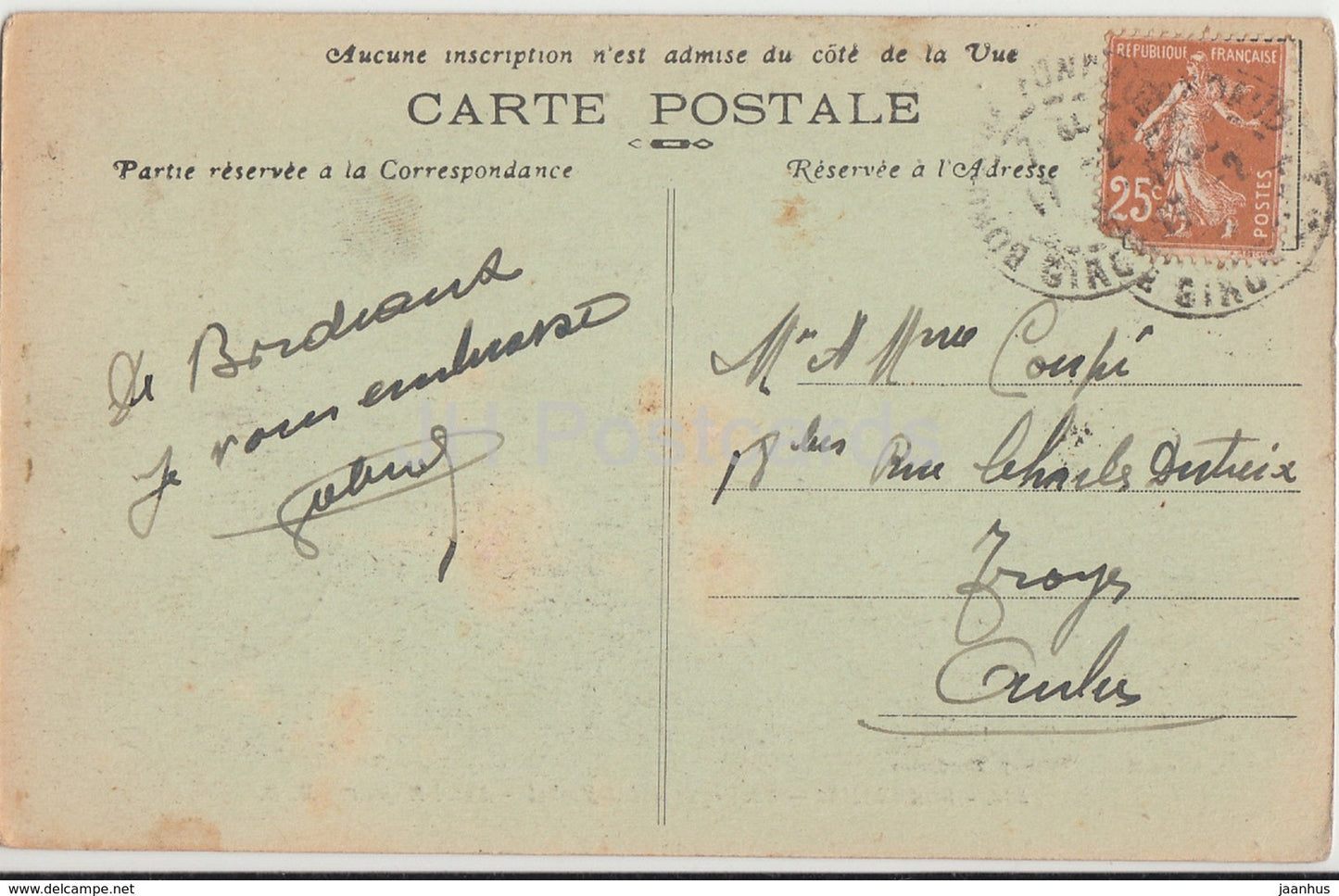 Bordeaux - Basilique Saint Michel - Autel majeur - Kathedrale - 506 - alte Postkarte - Frankreich - gebraucht