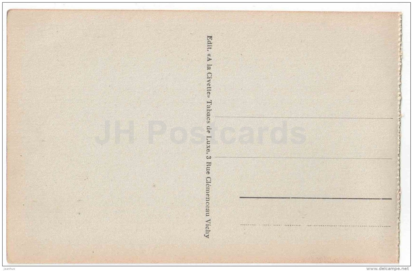 L´Allee Principale - Main Alley - 168 - Vichy - Allier - France - unused - JH Postcards