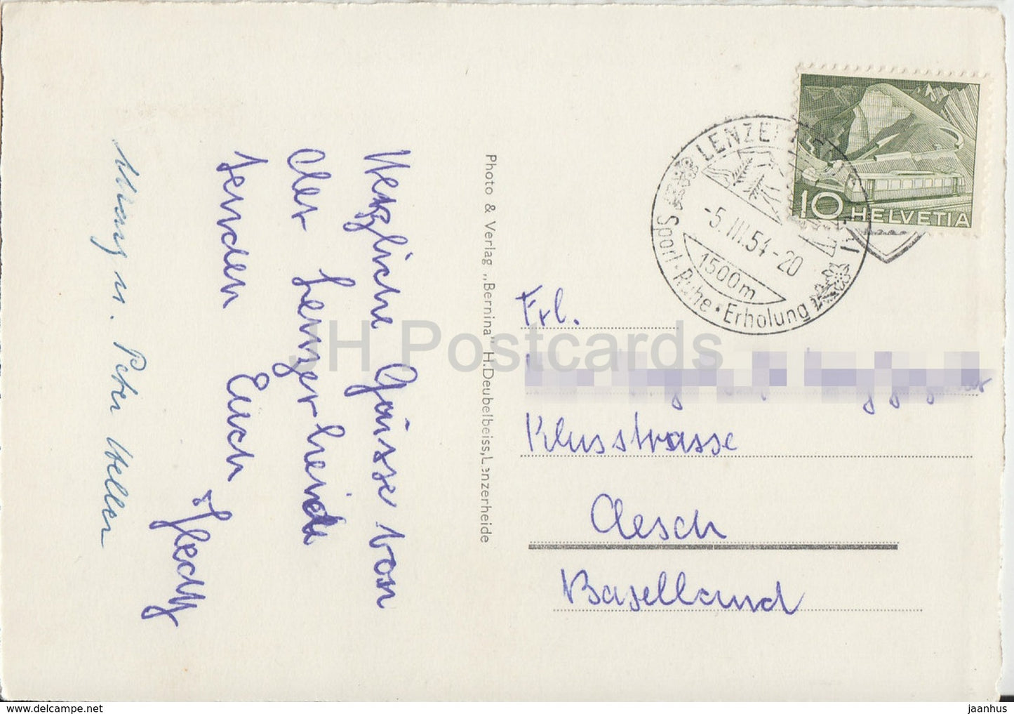 Lenzerheide - 73 - 1954 - Switzerland - used