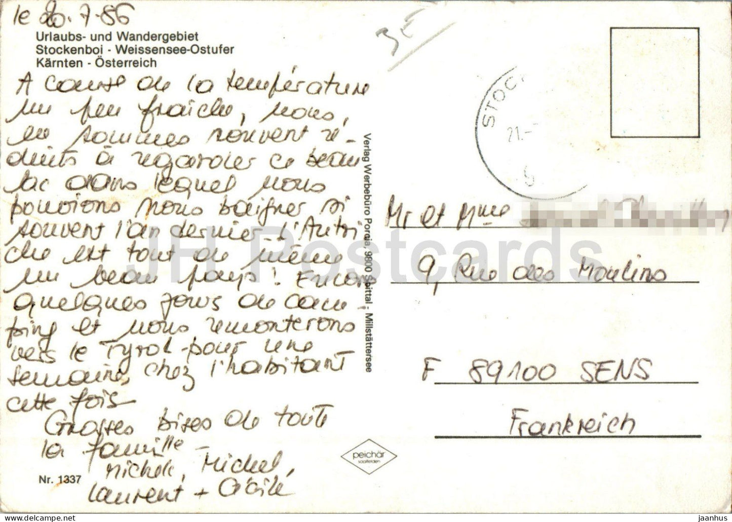 Stockenboi - Weissensee - Boot - Multiview - 1337 - 1986 - Österreich - gebraucht