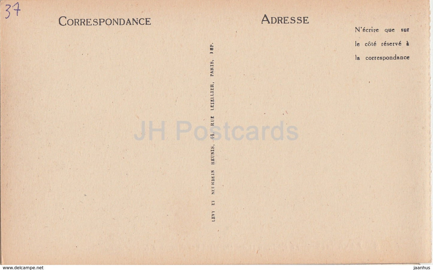 Langeais - Le Chateau - Cote Ouest - castle - 8 - old postcard - France - unused