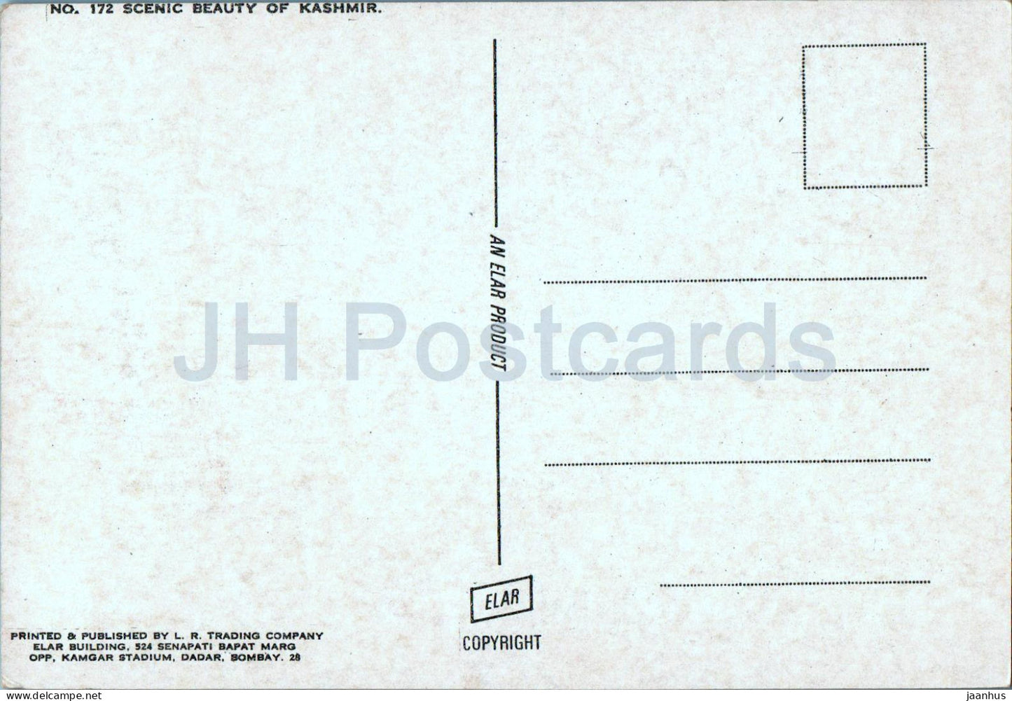Scenic Beauty of Kashmir - 172 - India - unused