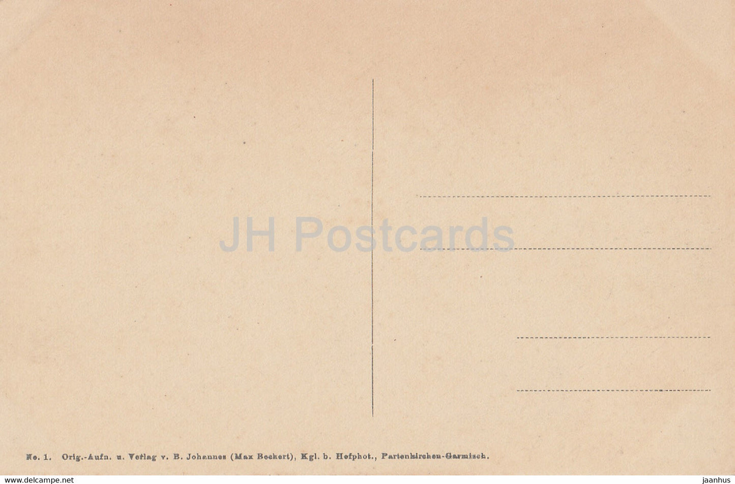 Partenkirchen mit Zugspitze - 1 - old postcard - 1910 - Germany - used