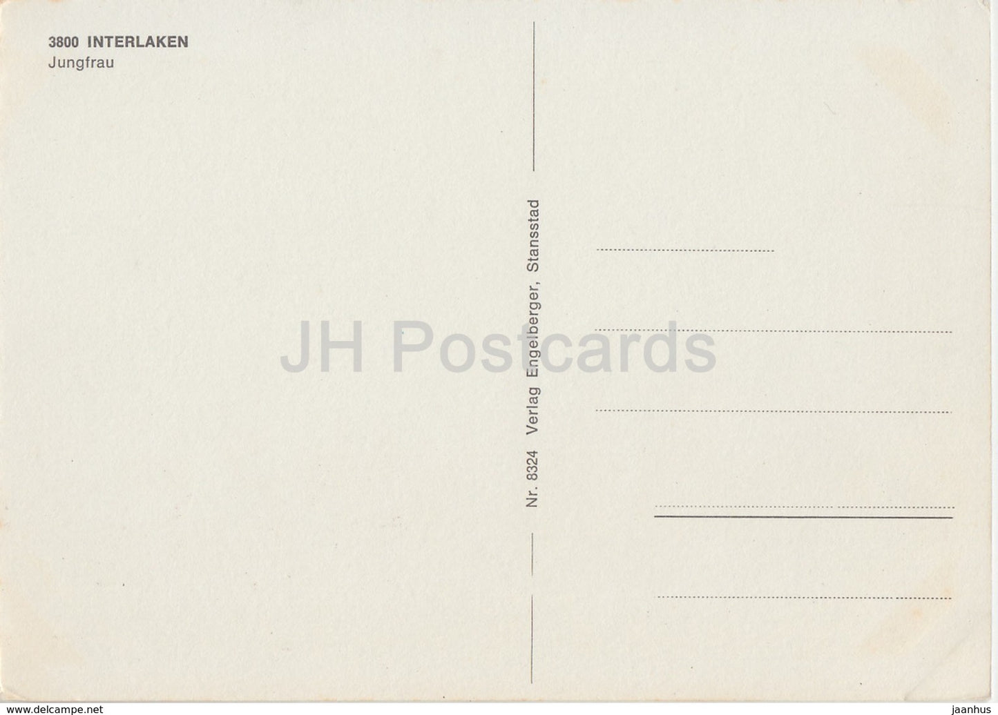 Interlaken - Jungfrau - 3800 - Switzerland - unused