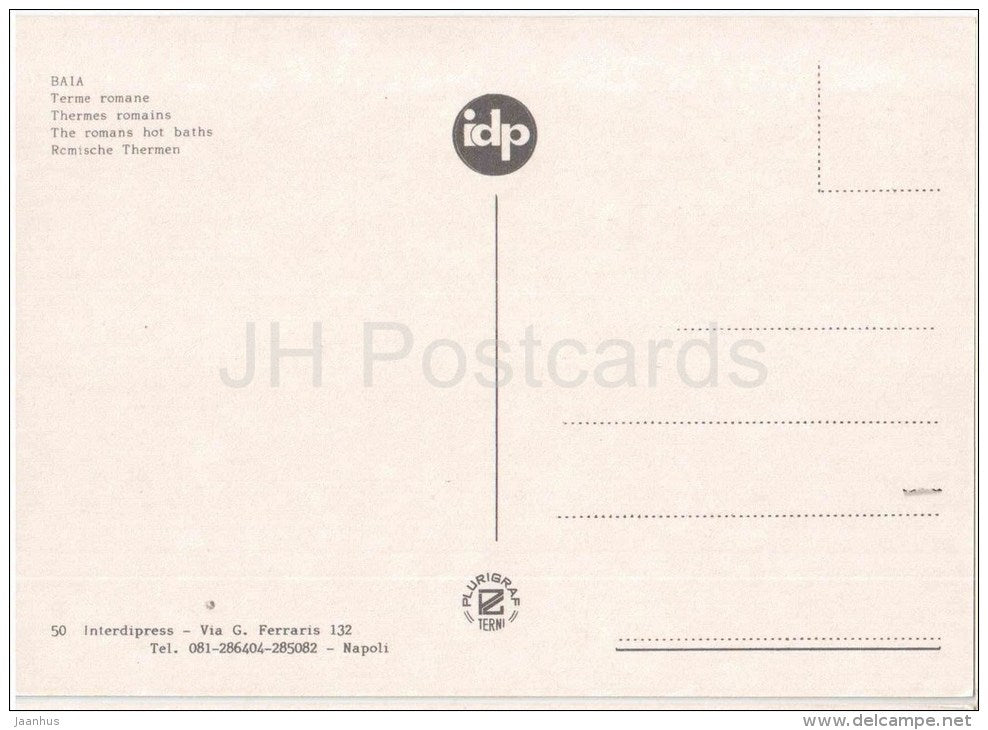 Terme Romane - The Romans Hot Baths - Baia - Napoli - Campania - 50 - Italia - Italy - unused - JH Postcards