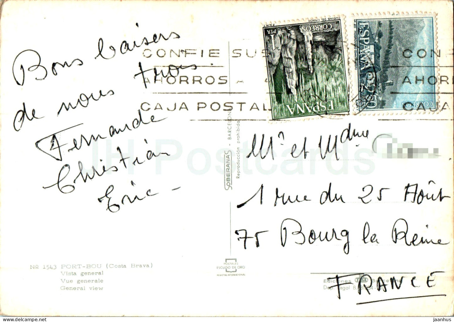 Port Bou - Vista general - Vue générale - 1543 - Espagne - utilisé
