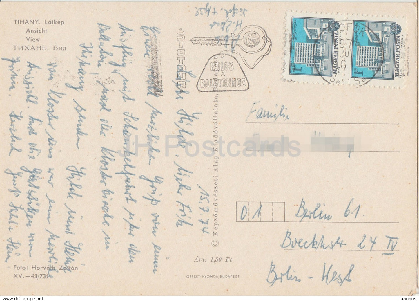 Tihany - View - 1974 - Hongrie - occasion