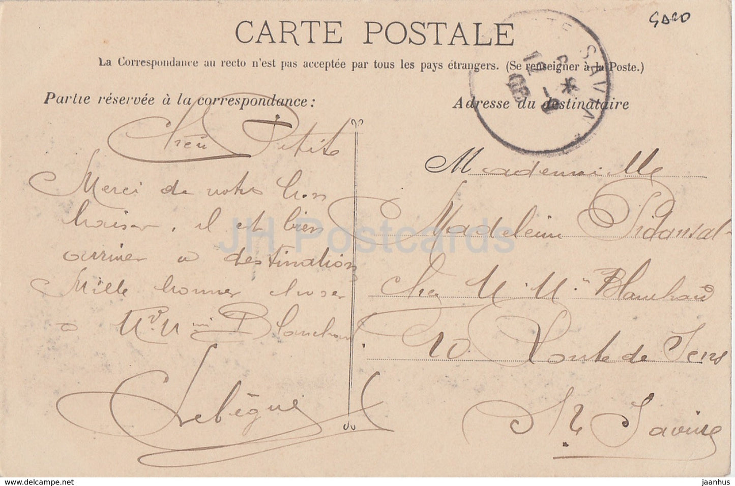 Environs du Vigan - Arre - old postcard - 1906 - France - used