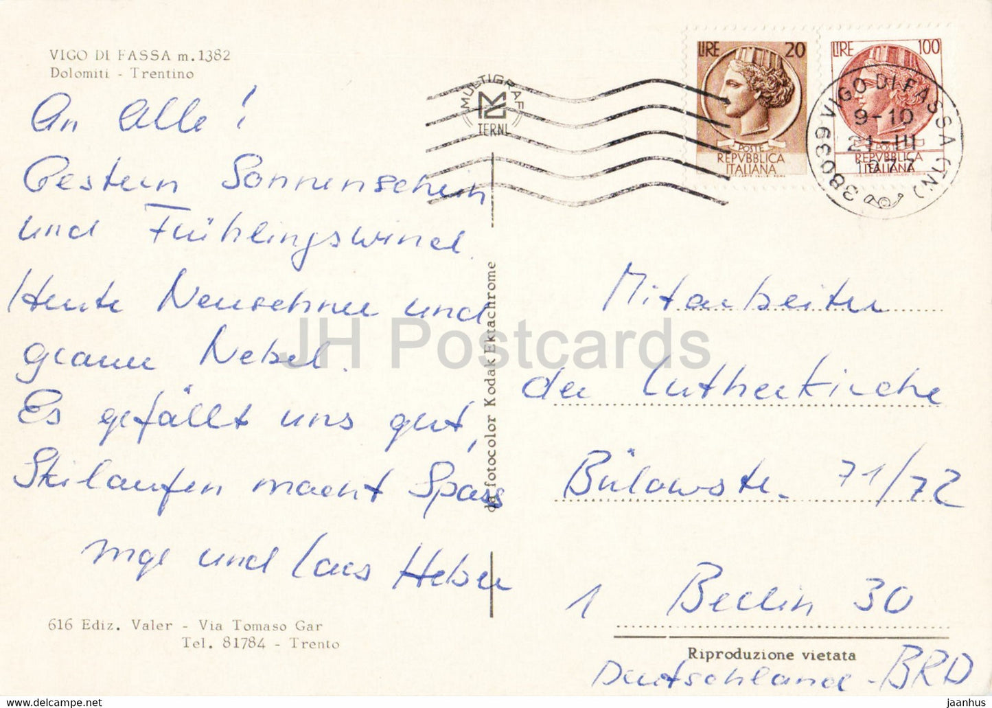 Vigo di Fassa - Ciampedie - multiview - 1977 - Italie - d'occasion