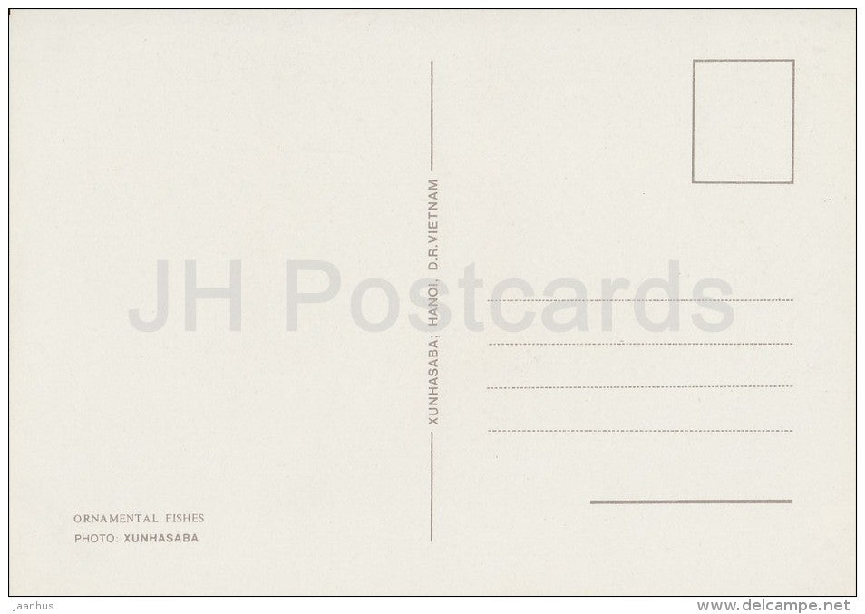 10 - Ornamental Fishes - old postcard - Vietnam - unused - JH Postcards