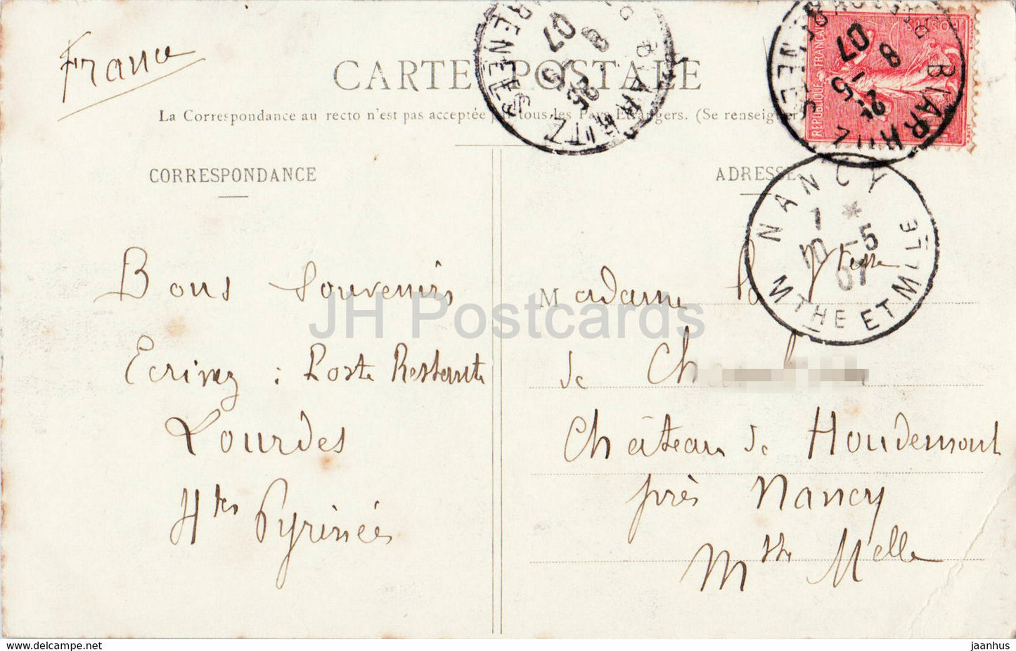 Biarritz Pittoresque - Port des Pecheurs - 89 - old postcard - 1907 - France - used
