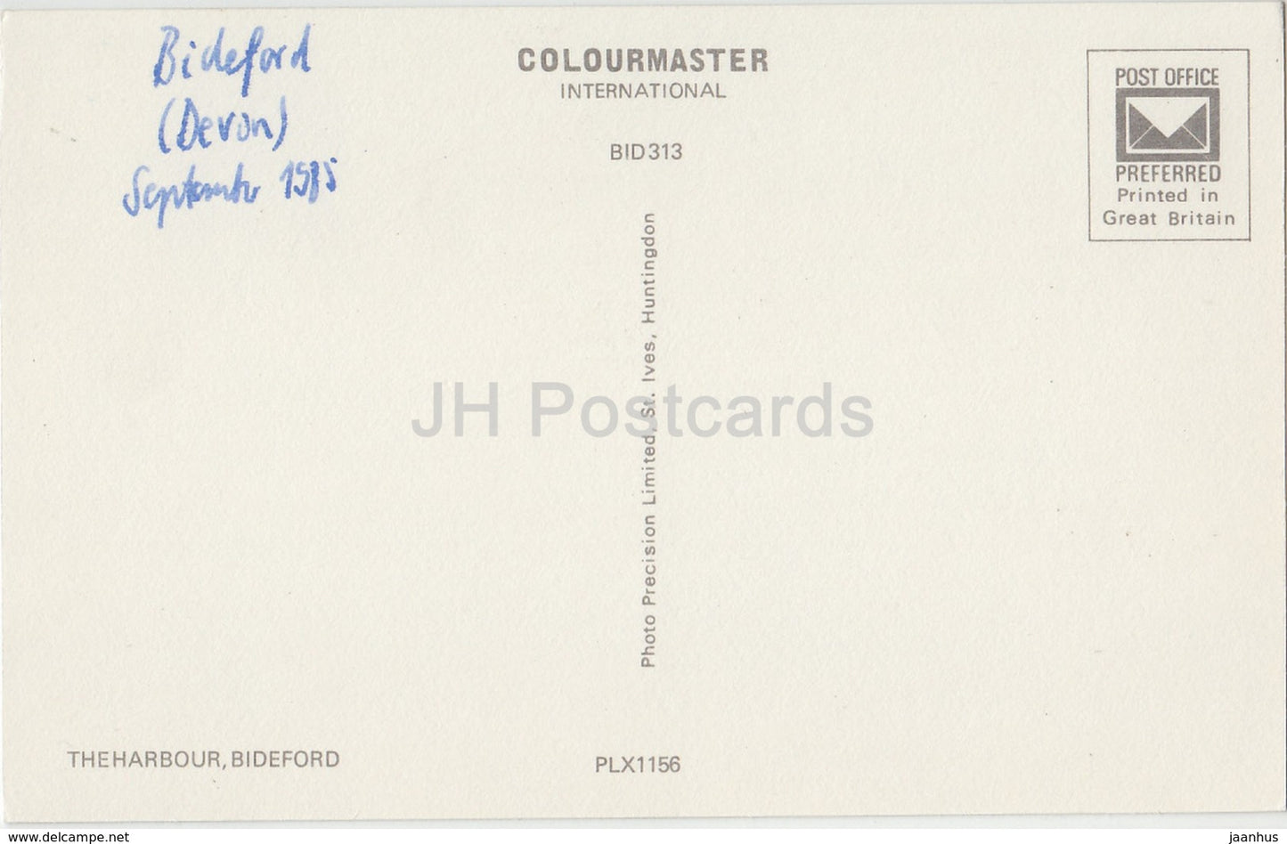 Bideford - The Harbour - PLX1156 - 1985 - United Kingdom - England - used