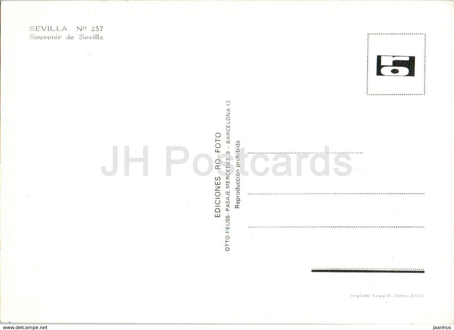 Sevilla - Saludos de Sevilla - 257 - Spain - unused