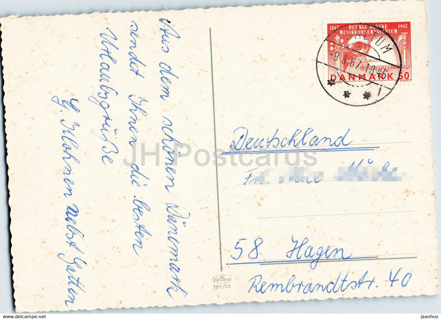 Hilsen fra Kobenhavn – Kopenhagen – Segelboot – 1967 – Dänemark – gebraucht